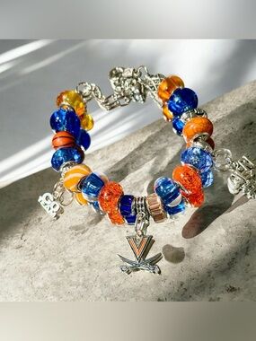 University of Virginia Charm Bracelet with UVA Charm